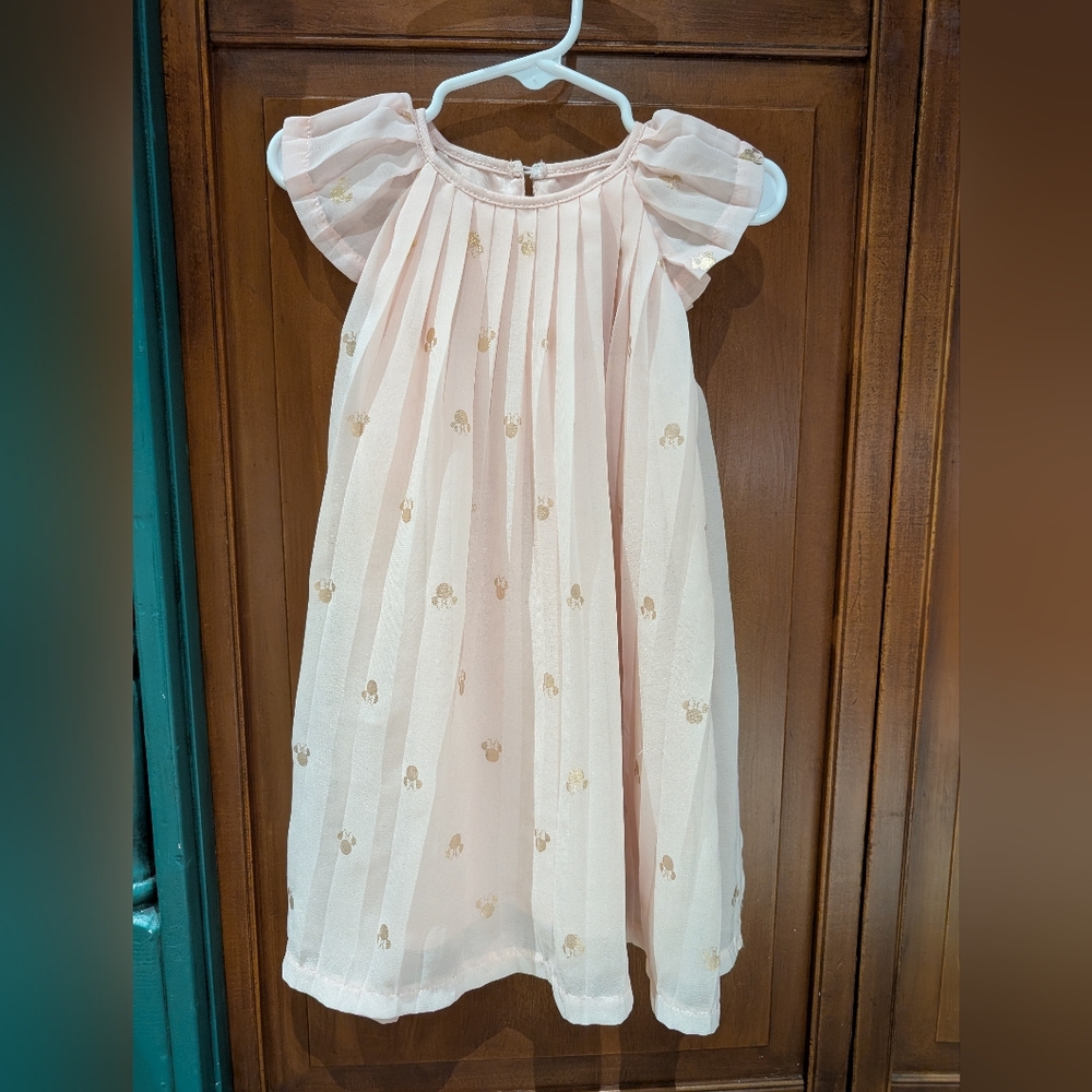 Disney Pink Dress with Gold Minnie 3T